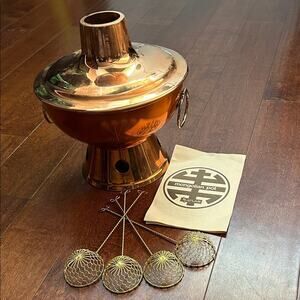 Vintage 1970s Copper Mongolian Pot, Make Your Next Dinner Party a Blast